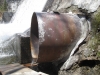 End of sluice pipe liner